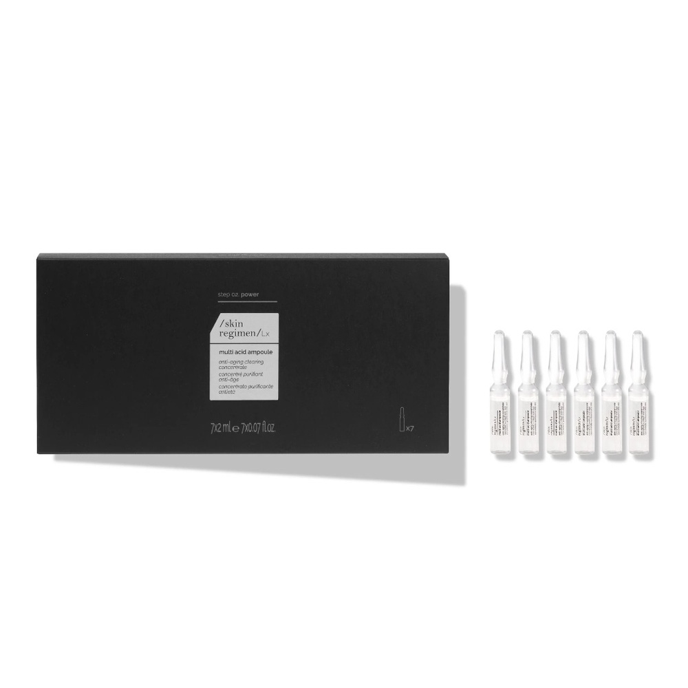 New in Box! Skin regimen lx multi acid ampoule 7 x 2 ml / 0.07 fl oz